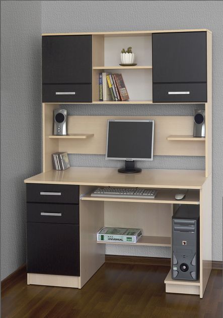 CraftThink Computer Desk with Drawers